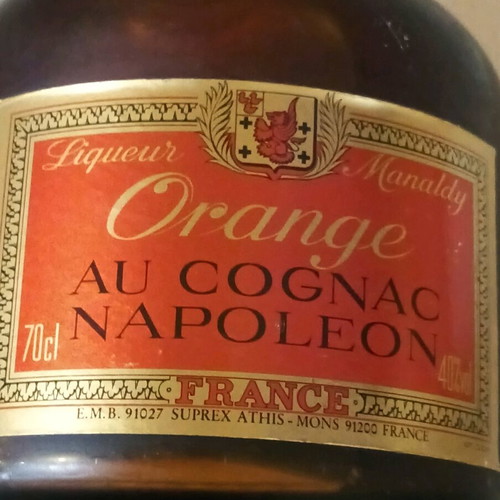 Orange Au Cognac Napoleon France καινούργιο, σφραγισμένο 70cl 40% vol