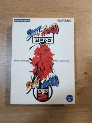 Capcom Street Fighter Zero 1 & 2 Big Box Japan PC like new