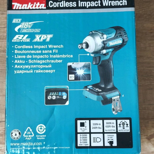 Makita 18V Solo Cordless Impact Wrench New with 1/2" Drive