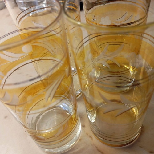 Vintage water glasses like new, set of 4