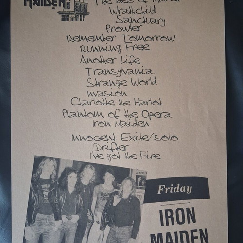 Iron Maiden Ruskin Arms 5th Oct. 1979 2LP white smoked vinyl like new