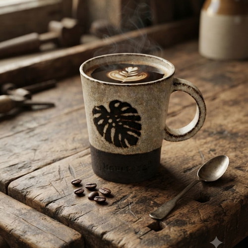 Ceramic Monstera Mug 460ml