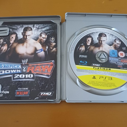 WWE SmackDown vs. Raw 2010 Platinum PS3 game like new, complete with manual