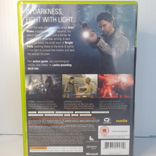 Alan Wake Xbox 360 game, English edition, complete with manual
