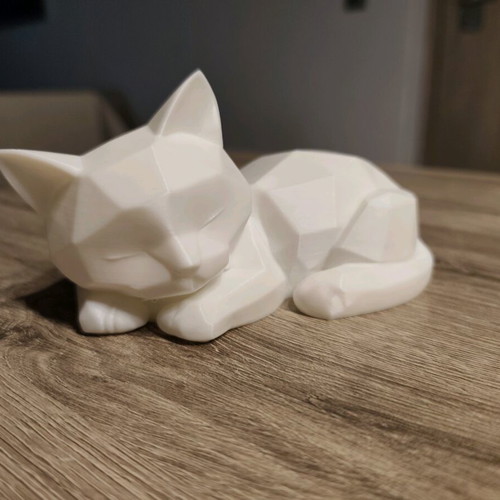 3D Printed Geometric Cat new minimal decorative figurine