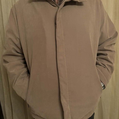 Men's jacket used, beige, sizes XXL-3XL