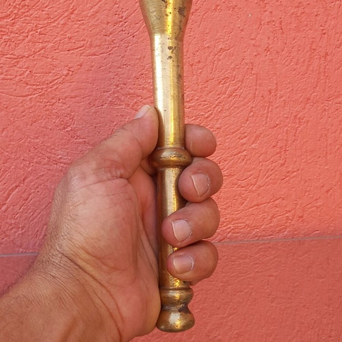 Brass pestles used, set of 2, 600 grams each