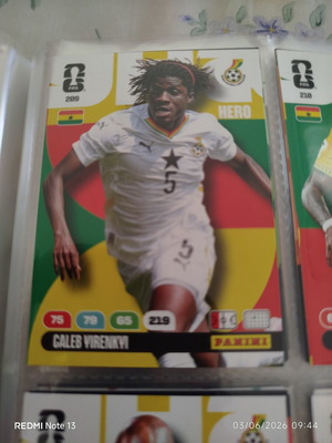 Panini Adrenalyn XL FIFA World Cup 2026 αυτοκόλλητο μεταχειρισμένο Caleb Yirenkyi