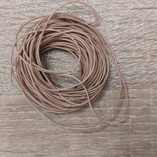 Waxed cord 14mm for bracelets, tan, dull red, beige