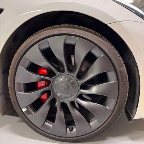 Tesla Model 3/Y Performance Uber Turbine OEM Wheels and Goodyear Eagle F1 Super Sport Tires new