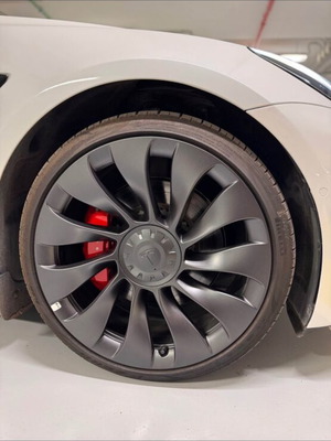 Tesla Model 3/Y Performance Uber Turbine OEM Wheels and Goodyear Eagle F1 Super Sport Tires new