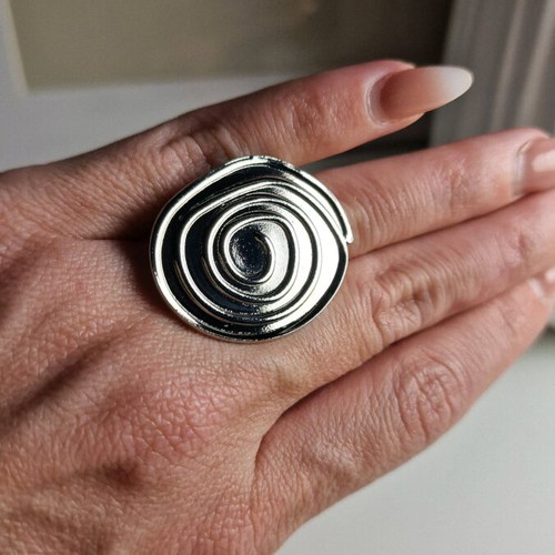 Stainless Steel Spiral Ring new, adjustable size