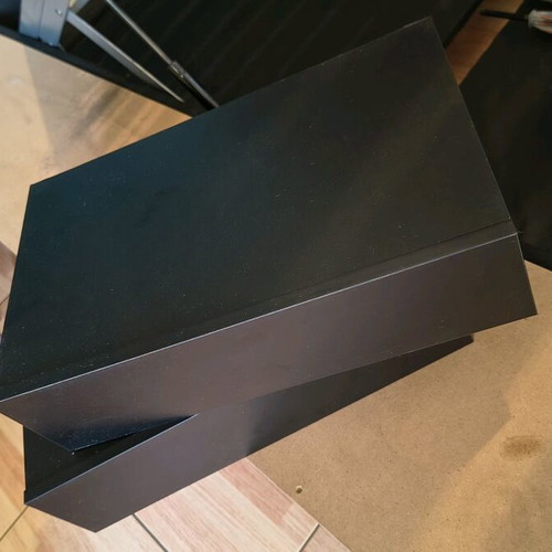 Wall-mounted nightstands used, mini black, 39.7x23.3x9.7 cm