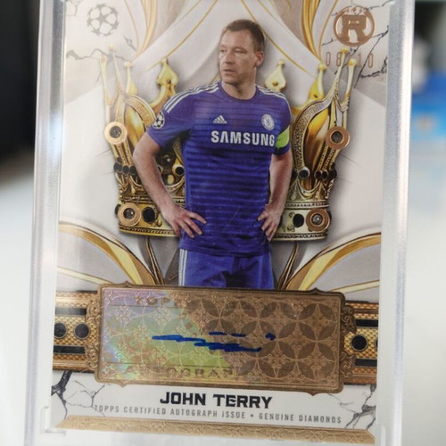 Topps Reverence John Terry Crowned Legend Jewel Autograph Relic card like new