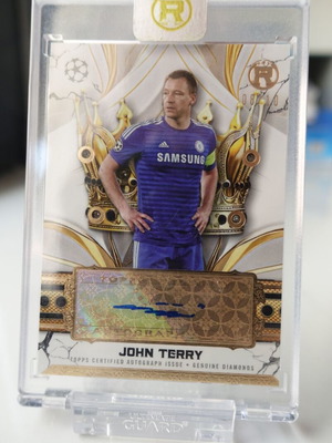Topps Reverence John Terry Crowned Legend Jewel Autograph Relic card like new