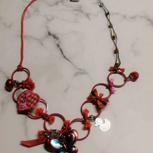 Necklaces with butterfly and fairy motifs like new, set of 2