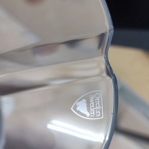 Orrefors Armadillo crystal bowl large size new