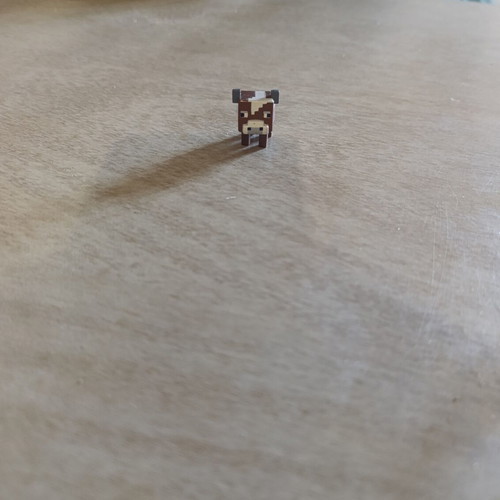 Minecraft cow figure used