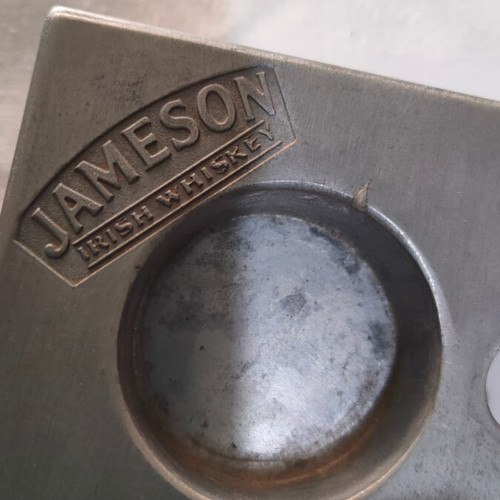 Jameson tealight used, puzzle-shaped commemorative holder