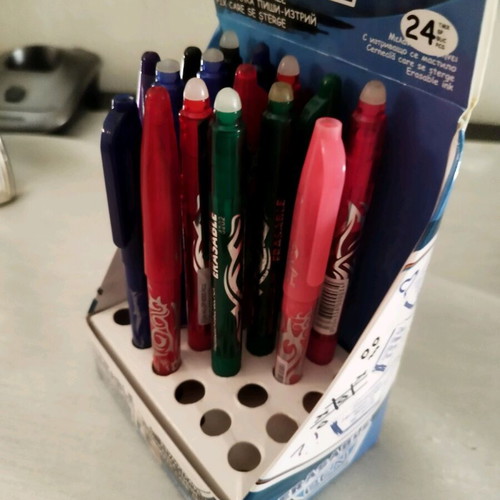 Erasable pens used, pack of 16, ink needs replacement