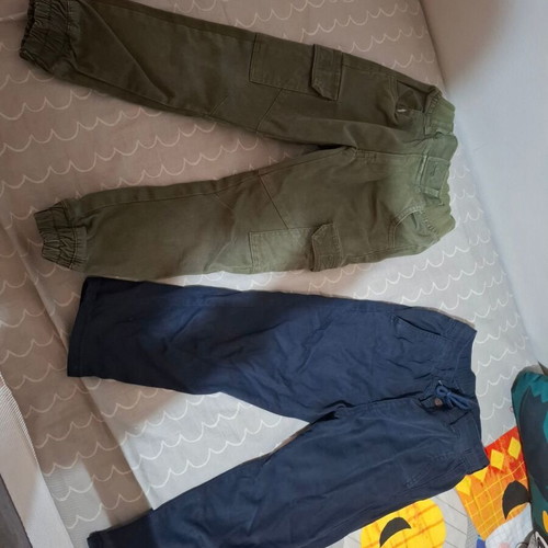 Boys' pants like new, Mayoral, size 110 cm, khaki and blue