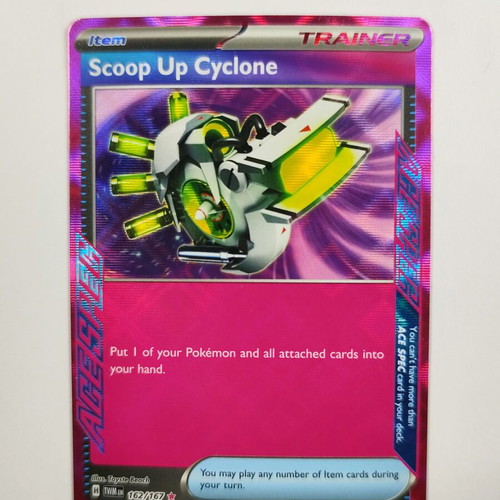 Pokémon TCG Scoop Up Cyclone Ace Rare card near mint