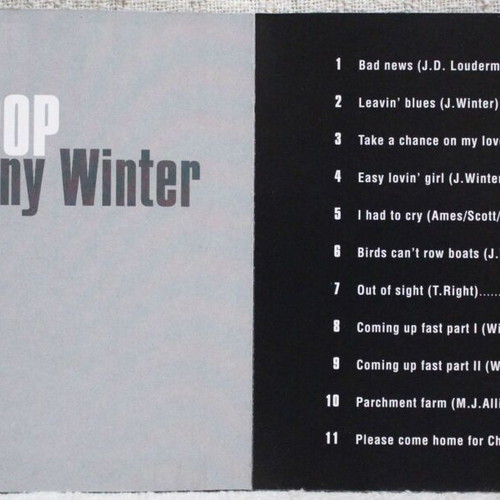 Johnny Winter Rock & Pop Legends CD like new, rock