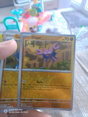 Pokemon Gligar (PAR 091) like new, Paradox Rift Holo