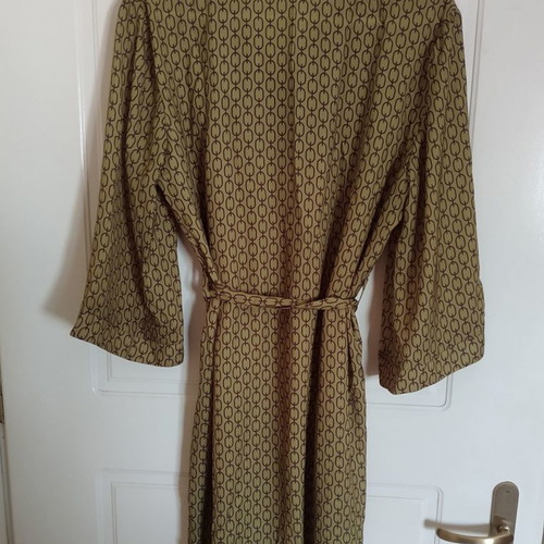 Helmi semizie new, green with detachable belt and 3/4 sleeve