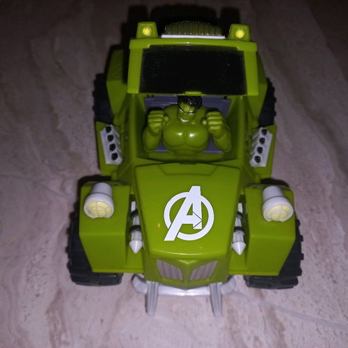 GIOCHI PREZIOSI Avengers Hulk Transforming Vehicle used, functional