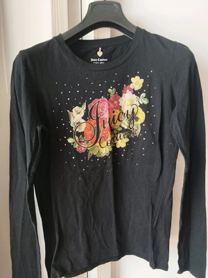 Juicy Couture black cotton blouse size small like new