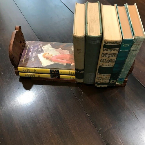 Book stand made of red wood like new, hand-carved
