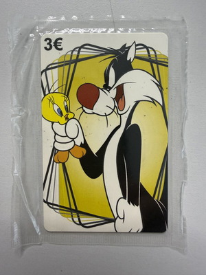 Looney Tunes Sylvester & Tweety phone card mint condition
