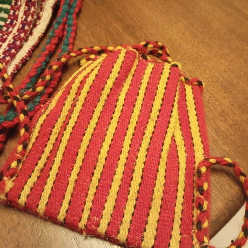 Vintage traditional woven tagari bag, like new, 17x17 cm