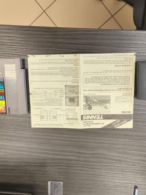 Nintendo NES Tennis game used, with original dust sleeve
