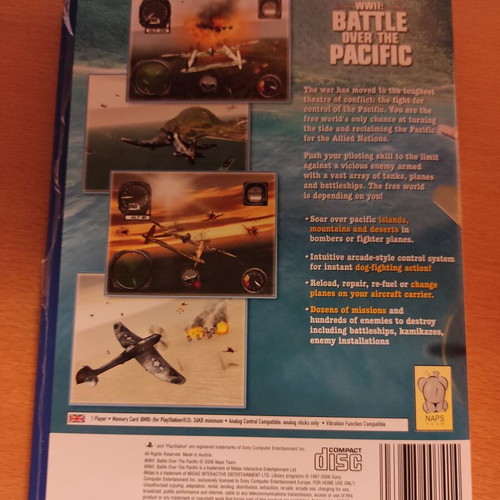 PS2 WW2 Battle over the Pacific used, complete set