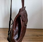  Vintage MULBERRY Leather Backpack Made in England