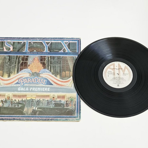 Styx Paradise Theatre vinyl record used, first Greek release 1981