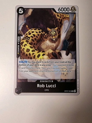 Κάρτα Rob Lucci One Piece Card Game OP07-093 σπάνια