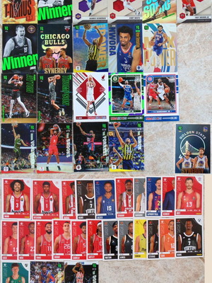 Panini basketball cards and stickers lot 46 with 12 special cards