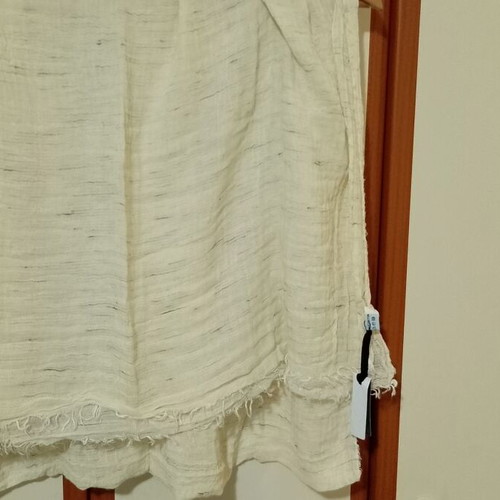 Pasmina women scarf white new 100% cotton