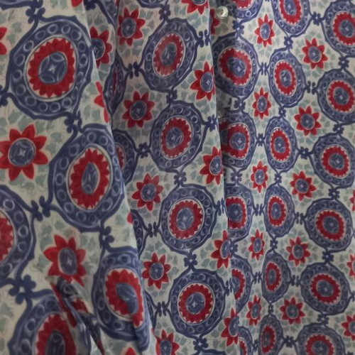 Satin shirt Zara like new with multicolor pattern