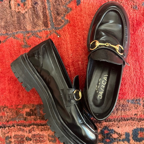 Sante leather loafers like new, size 39, black