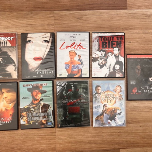 DVD movies like new, pack of 9, with subtitles