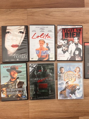 DVD movies like new, pack of 9, with subtitles