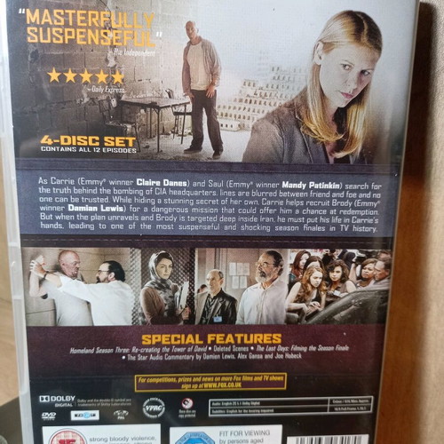 Homeland DVD 5 seasons like new with English subtitles