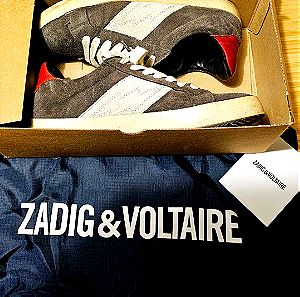 Sneakers Zadig & Voltaire, size 41, grey w/ red detail