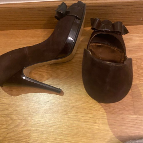 Peep Toe Chaniotakis like new, brown, size 37