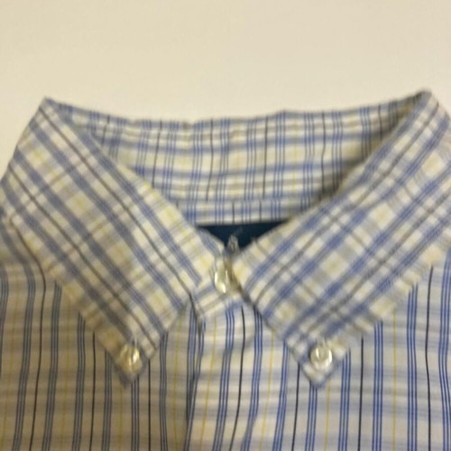 Ralph Lauren Oxford shirt L 16¼ Custom Fit blue yellow