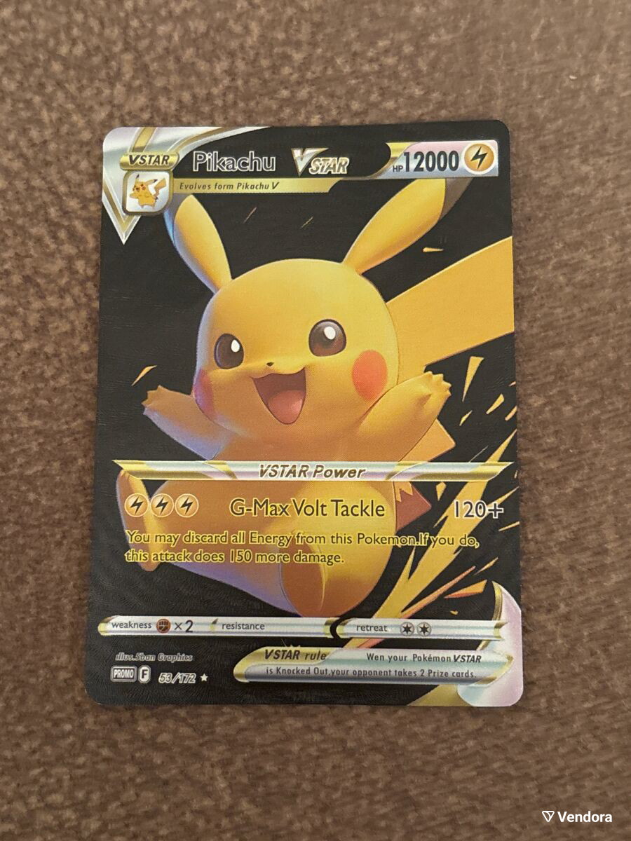 pikachu pokemon card vstar Pikachu VSTAR card new, glossy, rare Hp… - € 59,00